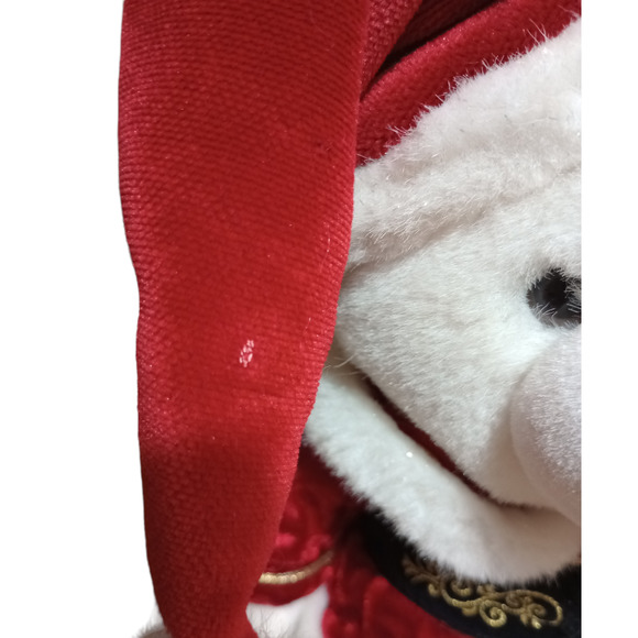 Vintage Dan Dee Snowflake Friends 2000 Christmas Bear Santa Plush 12"L - Picture 3 of 4